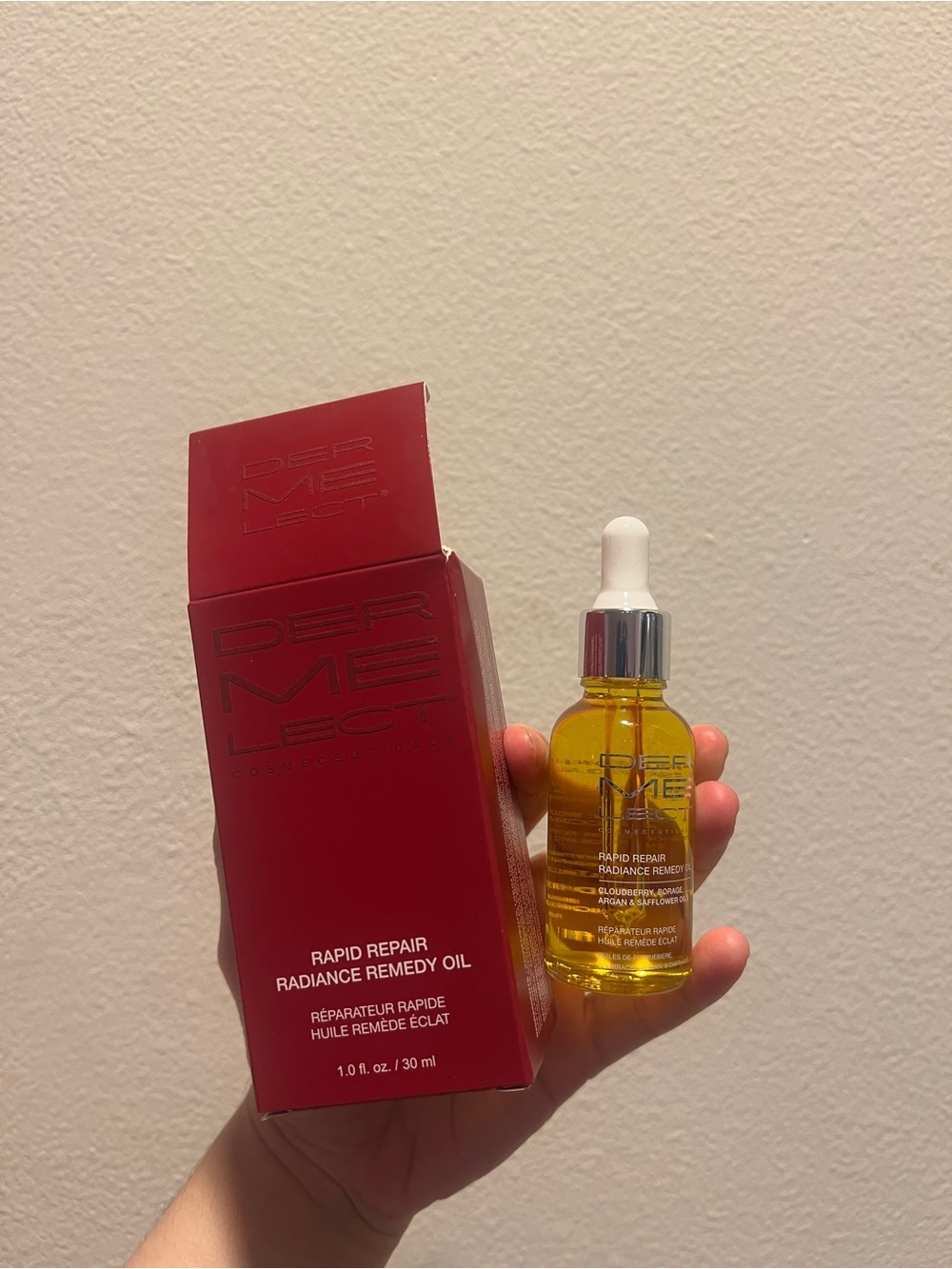 Dermelect Rapid Repair Radiance Remedy Oil w/Cloudberry 1.0 fl oz Rejuvenate NIB